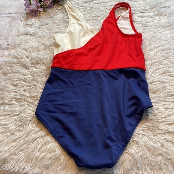 Solid & Striped Ballerina One Piece Swimsuit in Firecracker sz M - Picture 7 of 9